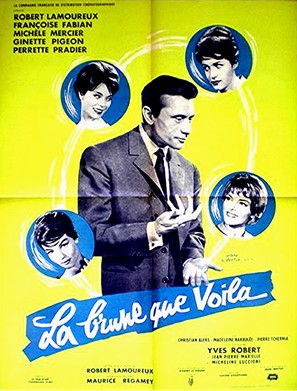 La brune que voil&agrave; - French Movie Poster (thumbnail)