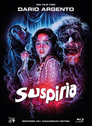Suspiria - German Blu-Ray movie cover (thumbnail)