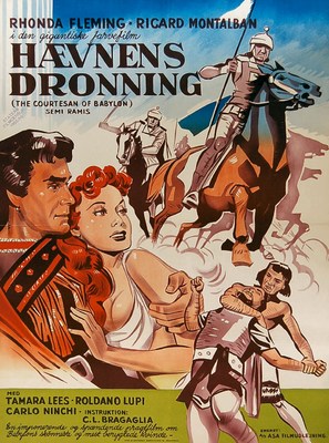 Cortigiana di Babilonia - Danish Movie Poster (thumbnail)