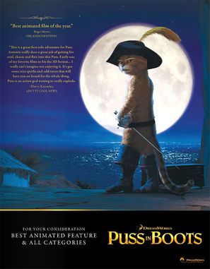 Puss in Boots - For your consideration movie poster (thumbnail)