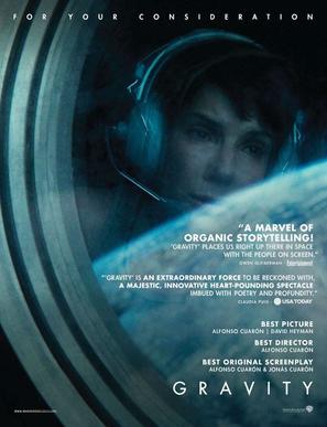 Gravity - For your consideration movie poster (thumbnail)
