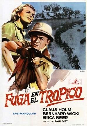 Flucht in die Tropennacht - Spanish Movie Poster (thumbnail)