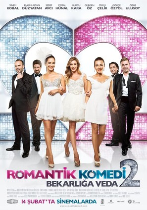 Romantik komedi 2: Bekarliga veda - Turkish Movie Poster (thumbnail)