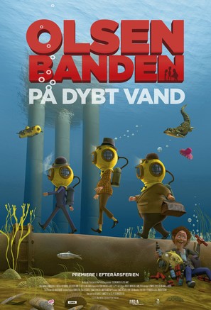 Olsen Banden p&aring; dybt vand - Danish Movie Poster (thumbnail)