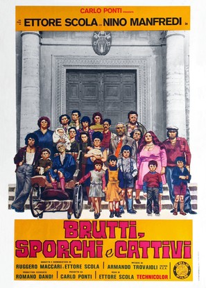 Brutti sporchi e cattivi - Italian Movie Poster (thumbnail)