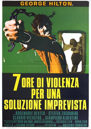 Sette ore di violenza per una soluzione imprevista - Italian Movie Poster (thumbnail)