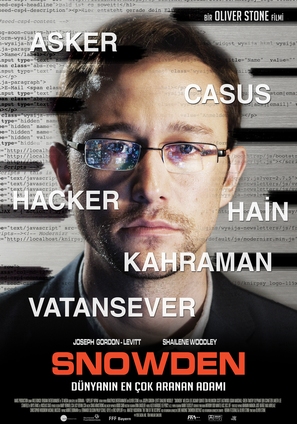 Snowden - Turkish Movie Poster (thumbnail)