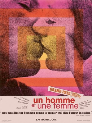 Un homme et une femme - French Movie Poster (thumbnail)