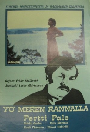 Y&ouml; meren rannalla - Finnish Movie Poster (thumbnail)