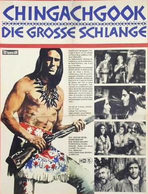 Chingachgook, die gro&szlig;e Schlange - German Movie Poster (thumbnail)