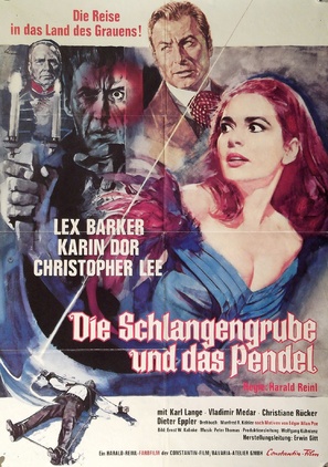 Die Schlangengrube und das Pendel - German Movie Poster (thumbnail)