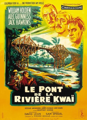 The Bridge on the River Kwai - French Movie Poster (thumbnail)