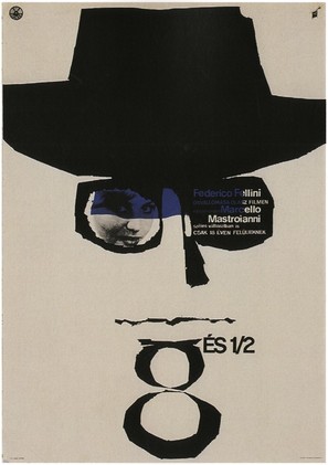 8&frac12; - Hungarian Movie Poster (thumbnail)