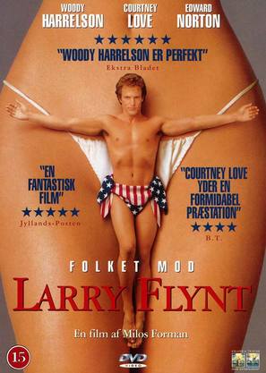 The People Vs Larry Flynt - Danish DVD movie cover (thumbnail)