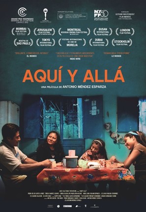 Aqu&iacute; y all&aacute; - Spanish Movie Poster (thumbnail)
