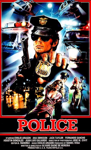 Polic&iacute;a - German VHS movie cover (thumbnail)