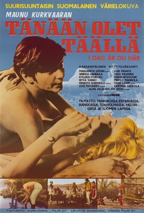 T&auml;n&auml;&auml;n olet t&auml;&auml;ll&auml; - Finnish Movie Poster (thumbnail)