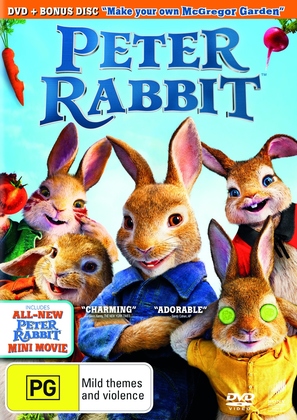 Peter Rabbit - Australian DVD movie cover (thumbnail)