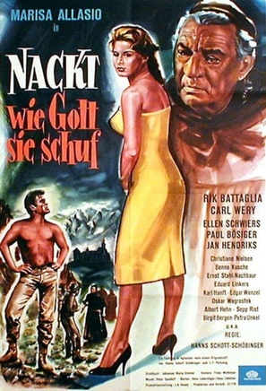 Nackt, wie Gott sie schuf - German Movie Poster (thumbnail)