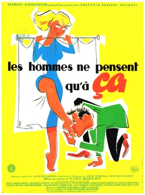 Hommes ne pensent qu&#039;&agrave; &ccedil;a, Les - French Movie Poster (thumbnail)