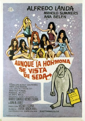Aunque la hormona se vista de seda... - Spanish Movie Poster (thumbnail)