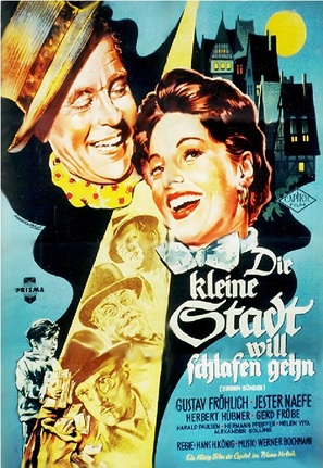 Die kleine Stadt will schlafen gehen - German Movie Poster (thumbnail)