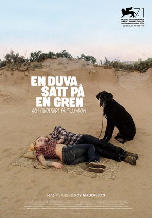 En duva satt p&aring; en gren och funderade p&aring; tillvaron - Swedish Movie Poster (thumbnail)