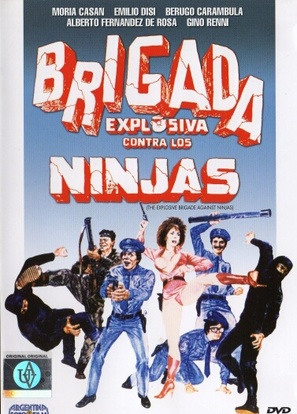 Brigada explosiva contra los ninjas - Argentinian DVD movie cover (thumbnail)