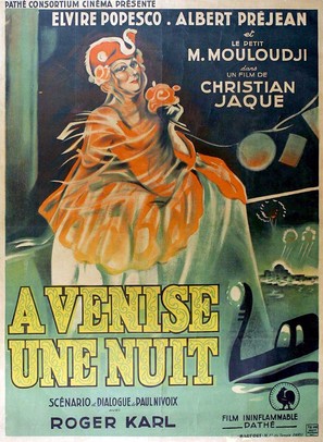 &Agrave; Venise, une nuit - French Movie Poster (thumbnail)