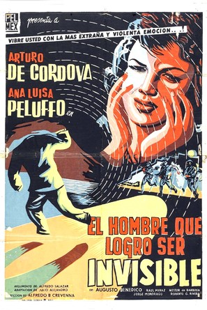 El hombre que logr&oacute; ser invisible - Mexican Movie Poster (thumbnail)