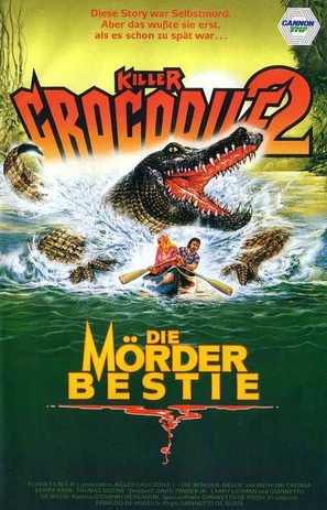 Killer Crocodile II - German VHS movie cover (thumbnail)