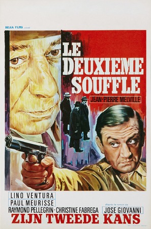 Le deuxi&egrave;me souffle - Belgian Movie Poster (thumbnail)