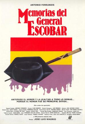Memorias del general Escobar - Spanish Movie Poster (thumbnail)