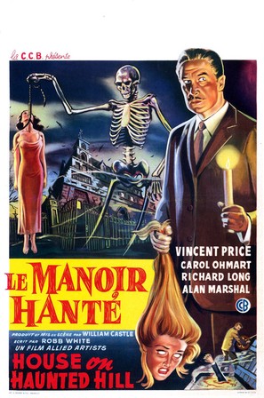 House on Haunted Hill - Belgian Movie Poster (thumbnail)