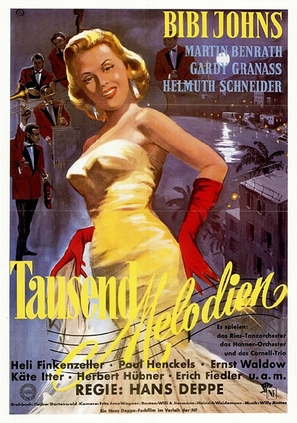 Tausend Melodien - German Movie Poster (thumbnail)