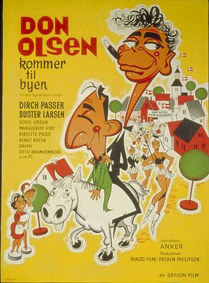 Don Olsen kommer til byen - Danish Movie Poster (thumbnail)