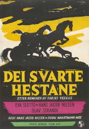 Dei svarte hestane - Norwegian Movie Poster (thumbnail)