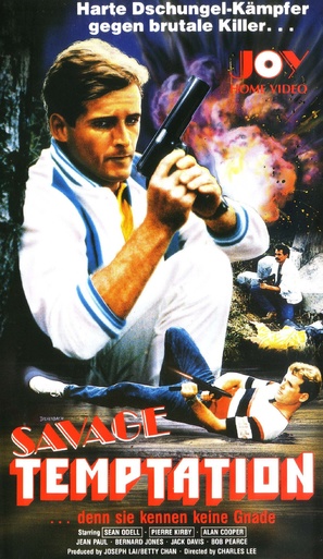 American Commando 3: Savage Temptation - German VHS movie cover (thumbnail)