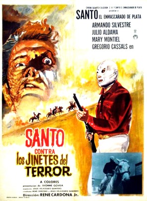 Santo contra los jinetes del terror - Mexican Movie Poster (thumbnail)