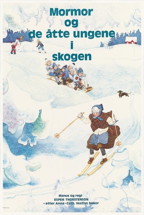 Mormor og de &aring;tte ungene i skogen - Norwegian Movie Poster (thumbnail)