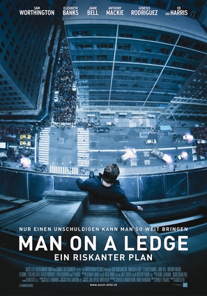 Man on a Ledge - Swiss Movie Poster (thumbnail)