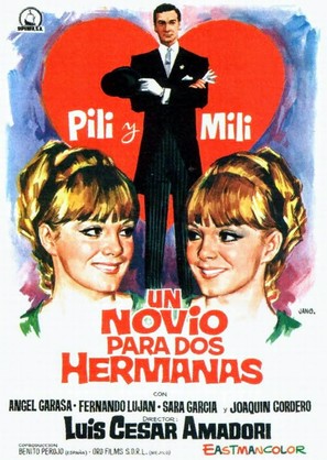 Un novio para dos hermanas - Spanish Movie Poster (thumbnail)