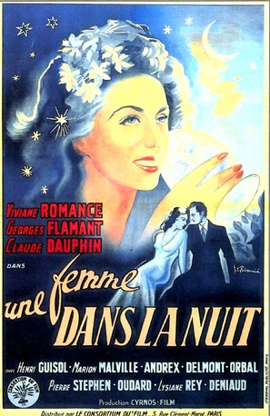Une femme dans la nuit - French Movie Poster (thumbnail)