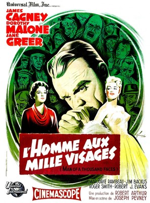 Man of a Thousand Faces - French Movie Poster (thumbnail)
