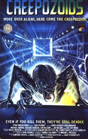 Creepozoids - British VHS movie cover (thumbnail)