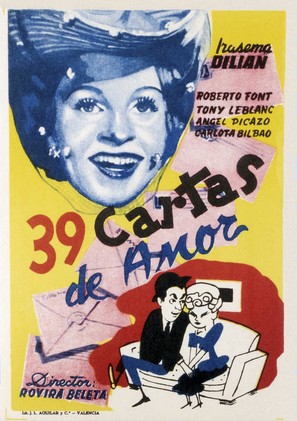 39 cartas de amor - Spanish Movie Poster (thumbnail)