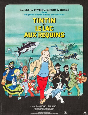 Tintin et le lac aux requins - French Movie Poster (thumbnail)