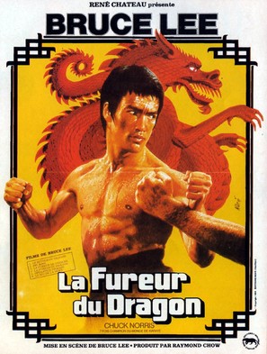 Meng long guo jiang - French Movie Poster (thumbnail)