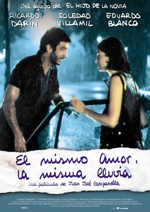 Mismo amor, la misma lluvia, El - Spanish Movie Poster (thumbnail)