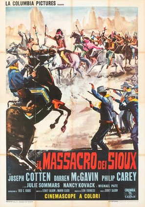 The Great Sioux Massacre - Italian Movie Poster (thumbnail)